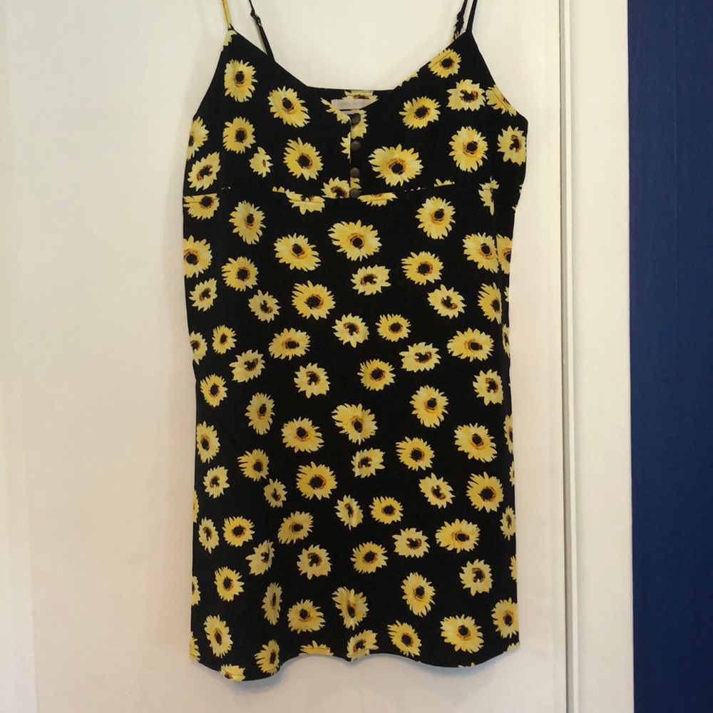 Urban Outfitters Black Sunflower Dress